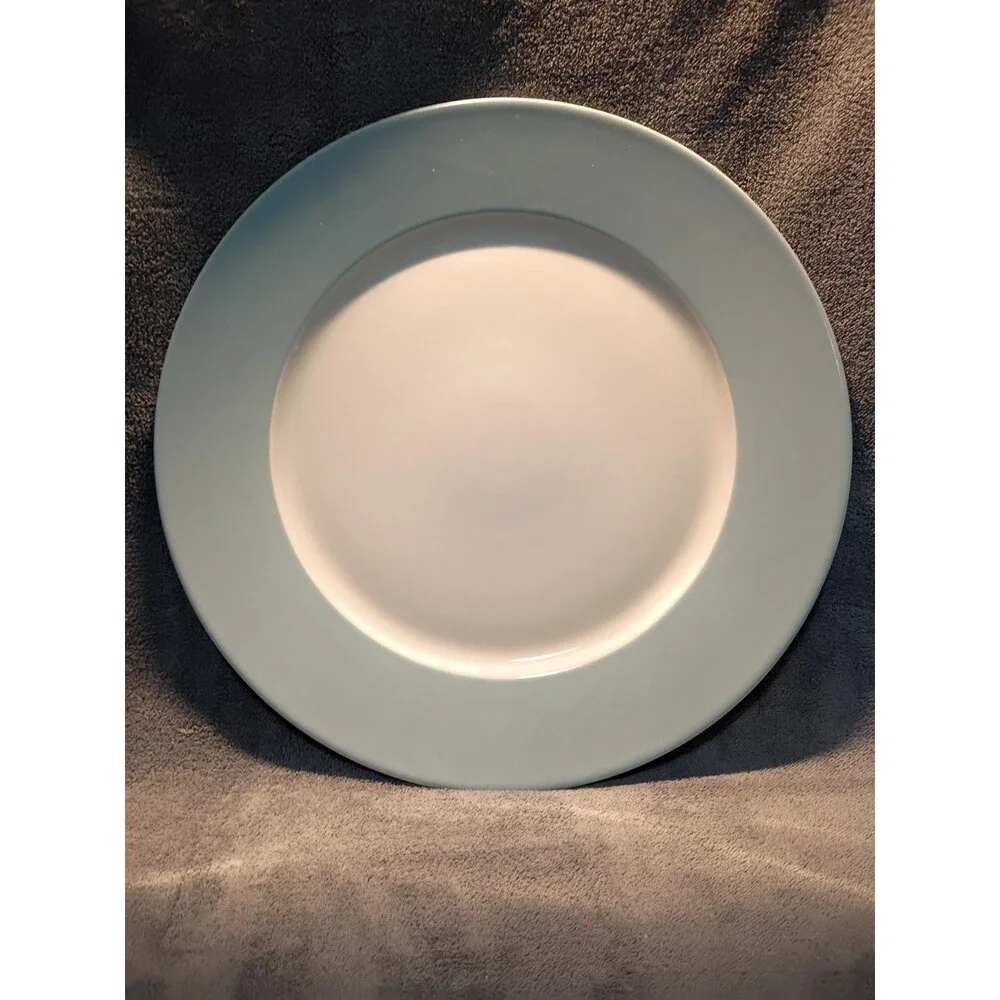 VTG. IKEA 365+ Susan Pryke 13” Powder Blue Turqoise Plate 13286 made in Turkey